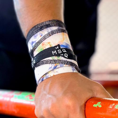 Image of Wrist Wraps for Calisthenics & Weightlifting - Heavy Duty Wrist Support & Stability (Galaxy Bloom)