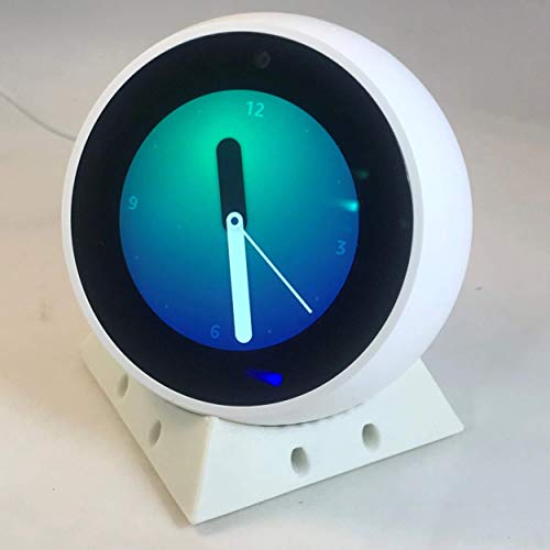 Echo Spot - Soporte ajustable para escritorio, color blanco o negro