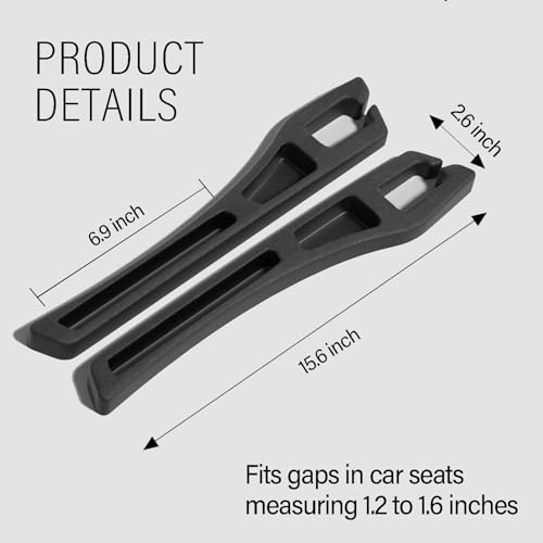 7F Car Seat Gap Filler Organiser,Between Seat Gap Filler, Centre Console Organiser, Universal Car Accessories, Fit SUV Truck Storage Black - Image 3