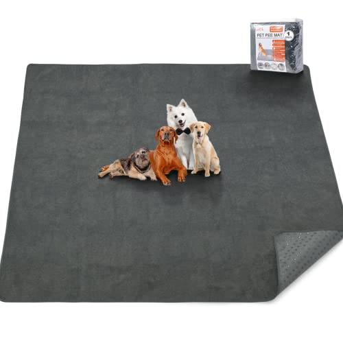 Image of Dog Pee Pad Washable 82x102 Extra Large,Absorb Reusable Whelping Pads, Non-Slip Puppy Training Pads, Waterproof Floor Mat for Potty Training, Playpen,Incontinence,Housebreaking,Bed