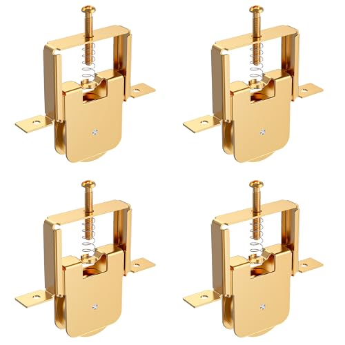 4-Pack Premium All-Metal Sliding Screen Door Rollers for B 691 & B 695 Spring-Loaded Design Smooth Quiet Glide with 1 Steel Ball Bearing Fits Top & Bottom Tracks