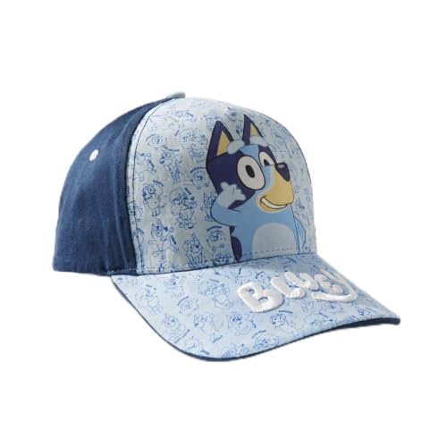 Gorra Bluey Niños con Visera   Gorra Infantil Bluey Cómoda, Transpirable y Ligera, Gorra Verano Ajustable, Protección Solar Playa, Piscina y Excursiones
