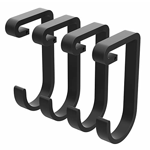 Thickened Hooks for Overhead Storage Racks,Garage Hooks for Ceiling,Add-On Storage Hook for Garage Ceiling Rack and Wall Shelving,Heavy Duty Hanging Bike Flat Hooks, Bike Hangers Bicycle Hooks 4 Pack