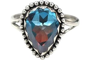 Unique Multicolor Gemstone Alexandrite Ring