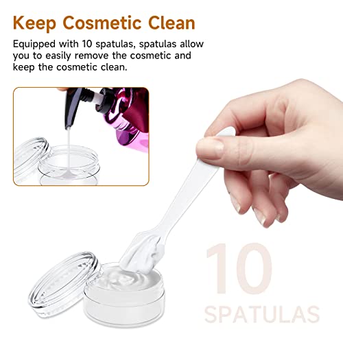 70 Pcs Cosmetic Jars, 5 ML Sample Pots for Cosmetics Transparent Travel Pots For Cream & Toiletries, Small - Image 3