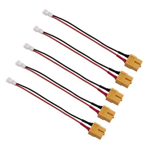 5 adaptadores hembra XT60 a JST-PH2.0 22awg 10cm miniatura 1