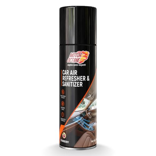 Image of Car Air Refresher & Sanitizer Spray | 100ml | AC Disinfectant, Sanitizes Cabin, Eliminates Odour, Refreshing Cranberry Fragrance, Fresh New Car Smell