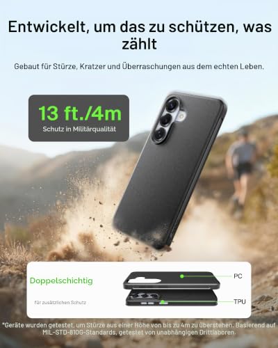 Belkin SheerForce Protect-Serie Magnetische Samsung Galaxy S26 Hülle, 4 m Aufprallschutz nach Militärstandard, Doppellagig, Griffig… – Ansicht 3