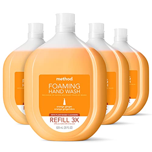 Method Foaming Hand Soap Refill Orange Ginger (4 x 28 oz)