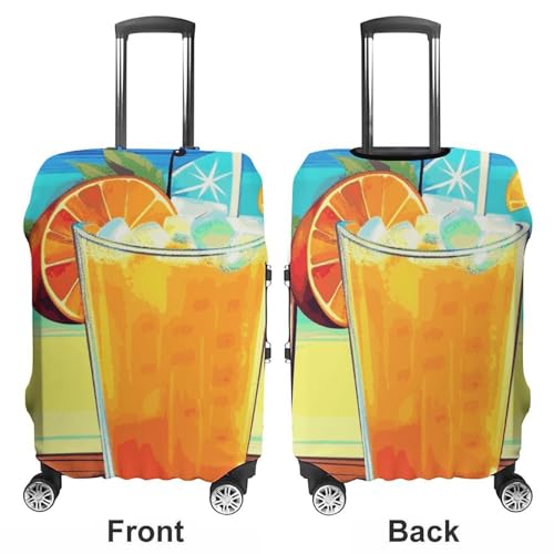 Happy Hour Printed Luggage Cover Protector, Fits 18-32 Inch Luggage3
