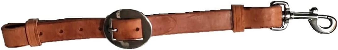 Saddles & Such New 1 Wide Harness Leather Western Cinch Girth Connector Strap, Brown