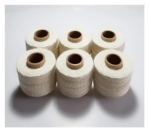 Cuerda de lino natural para macramé y embalaje resistente de 3 cabos 100m 3