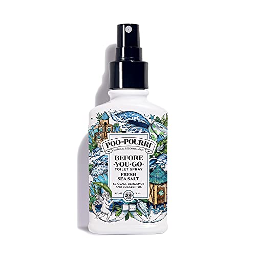 Poo-Pourri Before-You-Go Toilet Spray, Fresh Sea Salt, 4 fl oz (BT9076-AMZ)