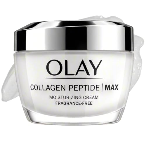 Olay Collagen Peptide Face Moisturizer, Firming Cream for Women, Fragrance-Free, Non-Greasy...