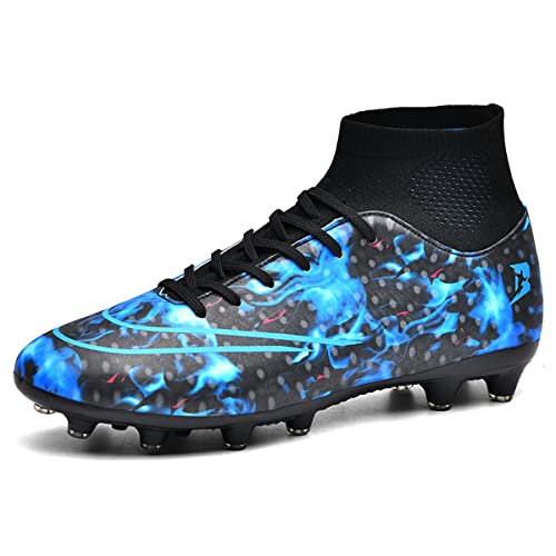 Meidiastra Chaussures de Football Homme High Top Crampons Chaussure de Football Adolescents Extérieur Athlétisme Entrainement Chaussures de Sport Chaussures de Foot Cover