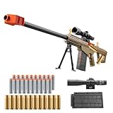 Bsyzyani Soft Bullet Toy Gun Dart Foam Pellet Blasters Shell ejecting Shotgun Cool Stuff Gifts for boy Age 8+ 9 10 11 12 Year Old Kid Shooting Game with Scope Sniper Rifle (Sand Colored)