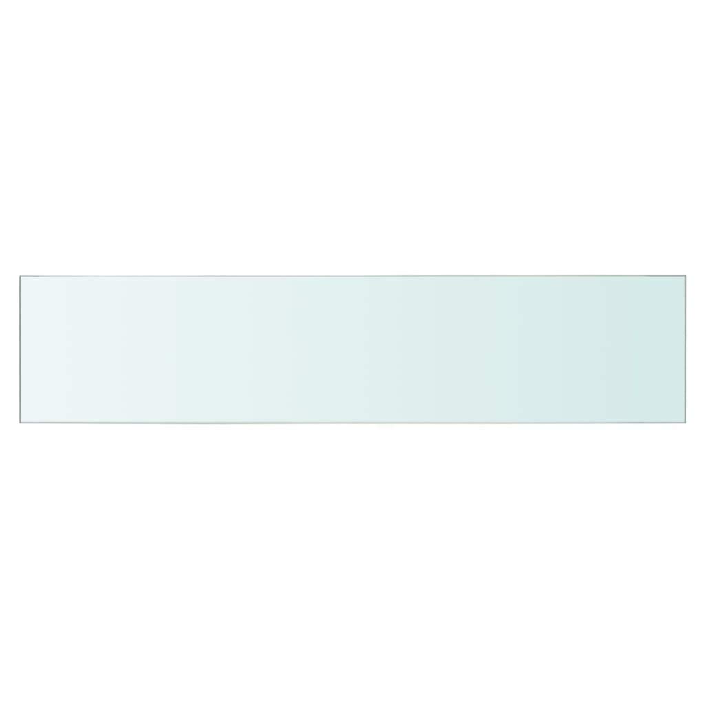 Kavolet 2pcs 60x12 cm Glasboden Glasscheibe Glasplatte Glasregal Transparent Regalboden Glas Einlegeboden Glasablage für Badezimmer Wandregal Badablage 8 mm stärke
