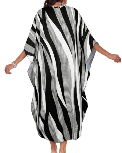 Image of Kaftan Dresses for Women V Neck Caftans Batwing Sleeve Beach Cover Ups | JILUVIN Plus Size Long Floral Print Dress, Loose Fit Maxi Casual Moomoo, Lounge House Mumu Nightgown Summer Vocation 2026