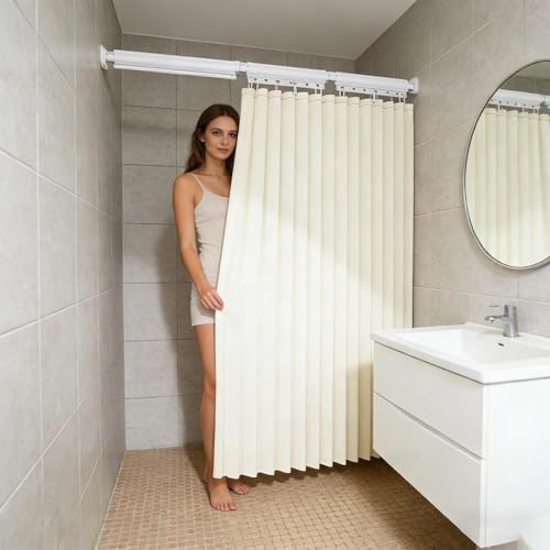 Rideau de douche pliable pour camping-car et studio : le confort nomade - 3
