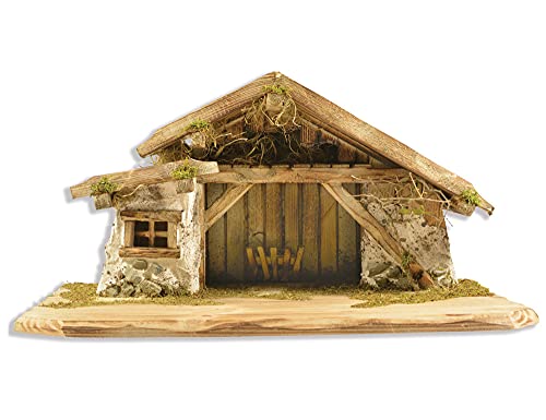 Riffelmacher 78450 - Krippen-Stall Bayrischzell, Größe 63 x 35 cm,...