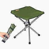 KVASS アウトドアチェア 折りたたみ椅子 コンパクトイス キャンプ 耐荷重80-100kg ステンレス製 超軽量 収納バッグ付き お釣り バーベキュー 登山 グリーン