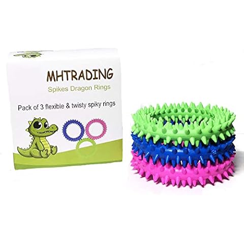 MH Trading Spikes Dragon Rings - Spiky Sensory Ring/Bracelet Fidget Toy, Fidget Toy relieves Stress Reducer, ADHD, Anxiety and Autism Cover