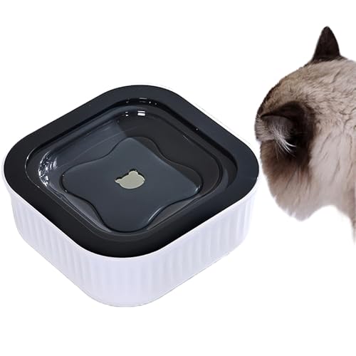 Ciotola d'acqua per cani di taglia piccola, media e grande, 2 l, antigoccia, a prova di schizzi, per cani di taglia piccola, media e grande