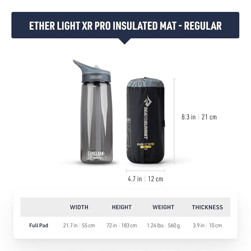 Image of Sea to Summit Ether Light XR Pro Insulated Sleeping Pad, Tapered - Regular (72 x 21.5 x 4 inches)