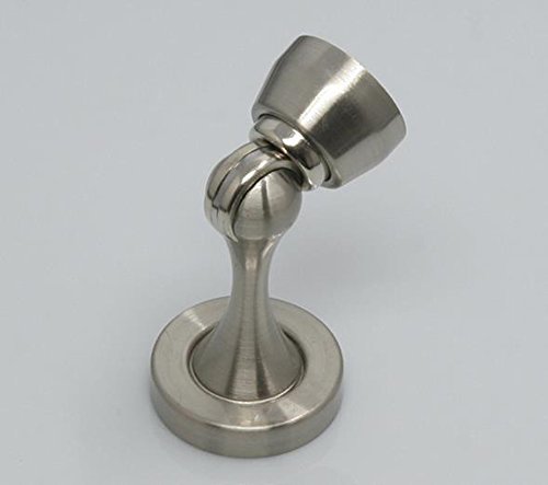 Xvl Magnetic Door Stop 2 Pieces Metal Door Holder Doorstop Heavy Duty Conceal Screw Floor Mount Brushed Finish M104A #TOP2