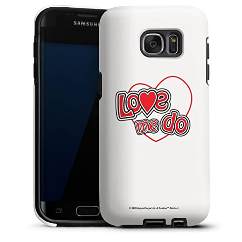 DeinDesign Coque Compatible avec Samsung Galaxy S7 Edge Coque renforcée Coque Antichoc Love Me Do The Beatles Musique - Les Beatles, Paul McCartney, John Lennon, RIngo Starr, George Harrison DeinDesign Coque Compatible avec Samsung Galaxy S7 Edge Coque renforcée Coque Antichoc Love Me Do The Beatles Musique