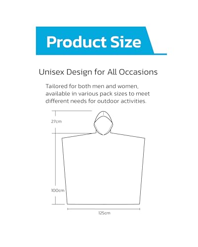 Poncho Rain Coat Waterproof Plastic Adult Size with Hoods men and women emergency disposable Pocket size Raincoat Thin and Strong Hiking Keep Dry - Image 6