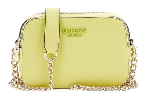 Sac camera crossbody GUESS Sarita chartreuse sacoche mode à fermeture zippée