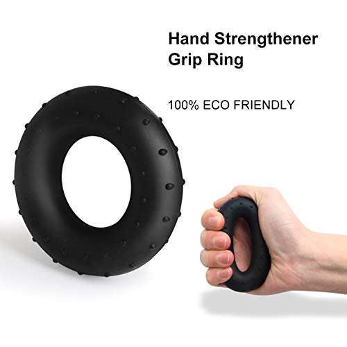 Baobë Hand Grip Strengtheners Workout Kit (5 Pack) Adjustable Resistance Hand Strengthener Finger Exerciser Finger Stretcher Grip Ring Squeeze Egg with Carrying Bag - Thumbnail 7