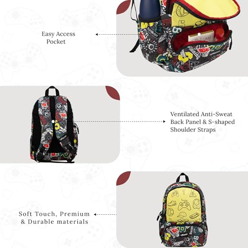 Image of F Gear Colour Buddy 12L Kids Backpack, Kids Can Colour On The Bag, 1 Compartment & 2 Pockets; Lightweight, Durable & Fun Backpack for School & Travel | Comfortable & Stylish Bag