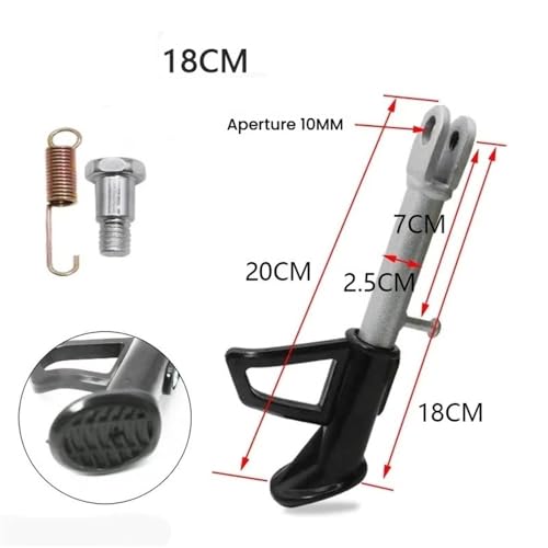 Bequille de fixation de velo et moto pour resoudre les sols en pente