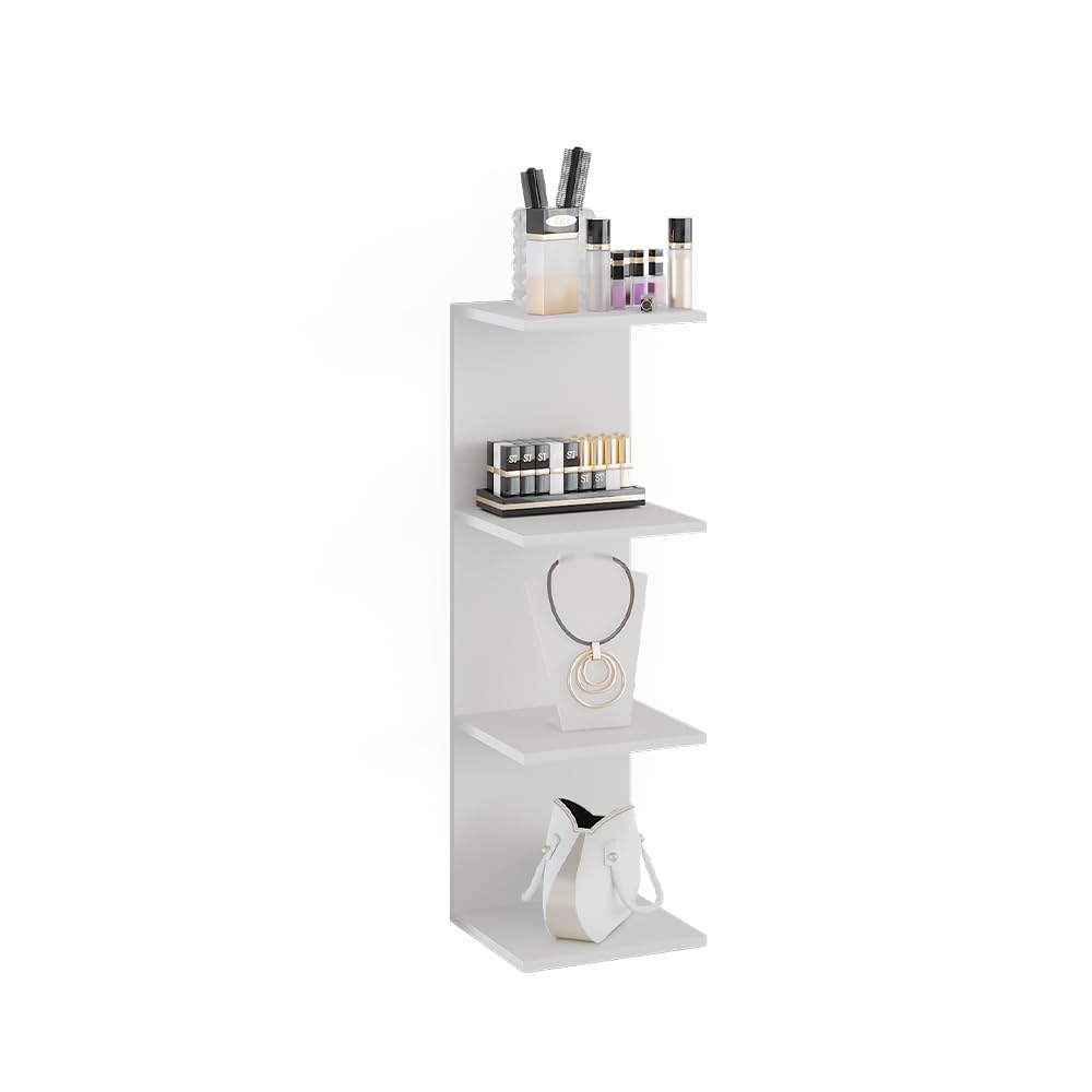 Vicco Półka ścienna "Paolo", Biały, 30 x 95 cm | pouvant être monté pour le rangement de livres et d’objets de décoration