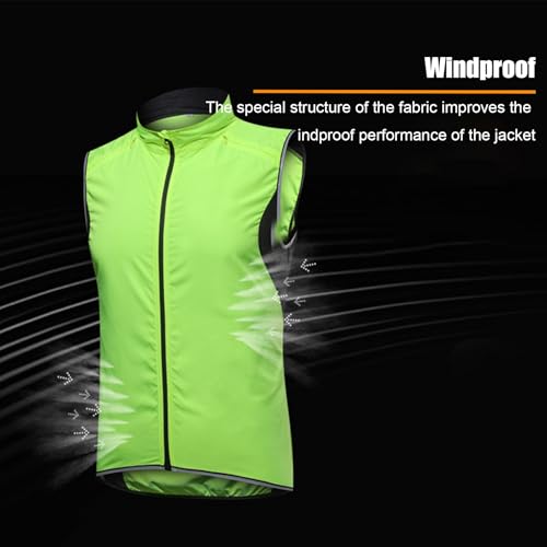 Gilet de cyclisme imperméable pliable et veste sans manches coupe-vent