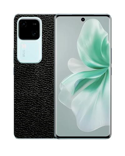 Image of Compatible with Vivo V30 5G Skin Sticker /Vinyl wrap /Protective Film Mobile Skin Black Leather by Candeal Mizhan (only Back)