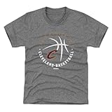 500 LEVEL Craig Porter Jr. Cleveland Cavaliers Youth Shirt - Craig Porter Jr. Cleveland Cavaliers Player Ball WHT (Tri Gray, 8Y Medium)