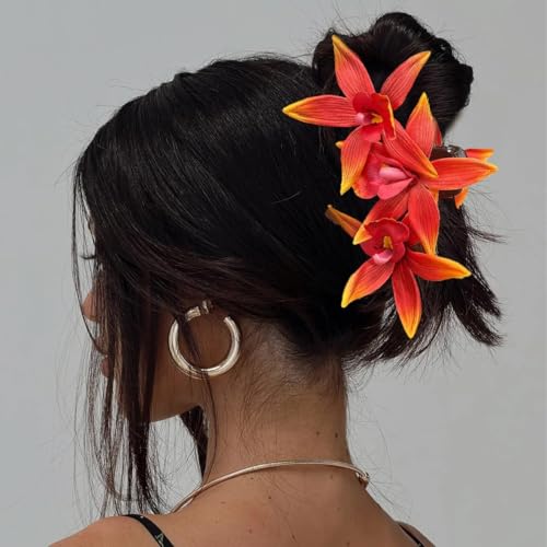 Pinzas de Flor Artificial para el Cabello en Color Summer13 miniatura 3