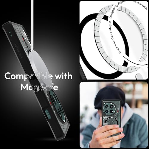 Image of KAPAVER Mag-X Back Cover Case Compatible with OnePlus 12 5G (PC+TPU) (GPS Kolkata), Multicolour