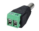 10 Pack 2.1mm x 5.5mm Male CCTV Camera DC Power Adapter