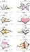 8 Pairs/16 Pack Hair Clips for Girls, Gingbiss Butterfly Metal Snap Hair Clips, Cute Girls Barrettes Heart Shaped Hair Clips Accessories for Kids