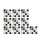 10 PCS Fliesenaufkleber 3D Mosaik Bodenaufkleber Küchenrückwand Fliesenaufkleber Mosaikfliese Klebefolie Fliesen für Küche und Bad Selbstklebend klebefliesen DIY Waterproof Wall Stickers-10x10 cm (B)