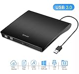 【Sistemas Compatibles 】DVD externa compatibilidad con Windows XP/2003/Win 7/Win 8/Win 10/vista 7, Linux, Mac. Diseñado específicamente para Apple Samsung ASUS HP Dell Sony Acer y otros MacBook, Ultrabook, Notebook Chromebook o PC portátil sin unidad de hardware