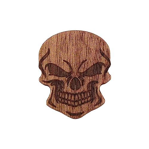 Skelett-Halloween-Gitarre, Holz-Plektrum für Akustikgitarre – Totenkopf-Form, für Musiklehrer, Studenten, E-Bass, Ukulele Zorq