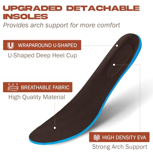 J's.o.l.e Men's Western Cowboy Boots Square Toe Boots for Men Mid Calf Country Boots Classic Embroidered with Pull On Tabs Brown4