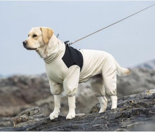 Conutoo犬用レインコートカッパ 完全防水 防雪 8XL 防塵 防風 おしゃれ 着せやすい小型犬 中型犬 大型犬 フルカバー リード通し フード付き 犬服 犬服レインコート 着脱簡単 快適 ペットレインコート ドッグウェアレインコート しろい (XL,