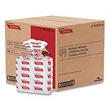 Cascades PRO Tuff-Job Airlaid Wipers – Medium Weight 1-Ply Disposable Wipes – Highly Absorbent Towels for Industrial, Automotive, and Janitorial Cleaning – 50 Sheets/Pack – W300 – White