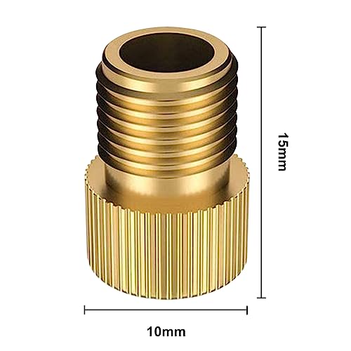 2pcs Bike Bicycle Pump Adapter Valve Copper Adapter,Bike Pump Adapter Converter,Presta Valve Adapter,Bike Pump Adaptor,Presta to Schrader Valve Adapter for Standard Pump or Air Compressor(Gold) 2pcs Bike Bicycle Pump Adapter Valve Copper Adapter,Bike Pump Adapter Converter,Presta Valve Adapter,Bike Pump Adaptor,Presta to Schrader Valve Adapter for Standard Pump or Air Compressor(Gold)